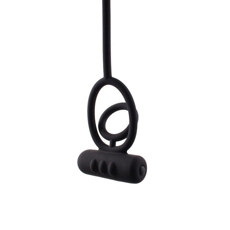 Analplug mit doppeltem Penisring