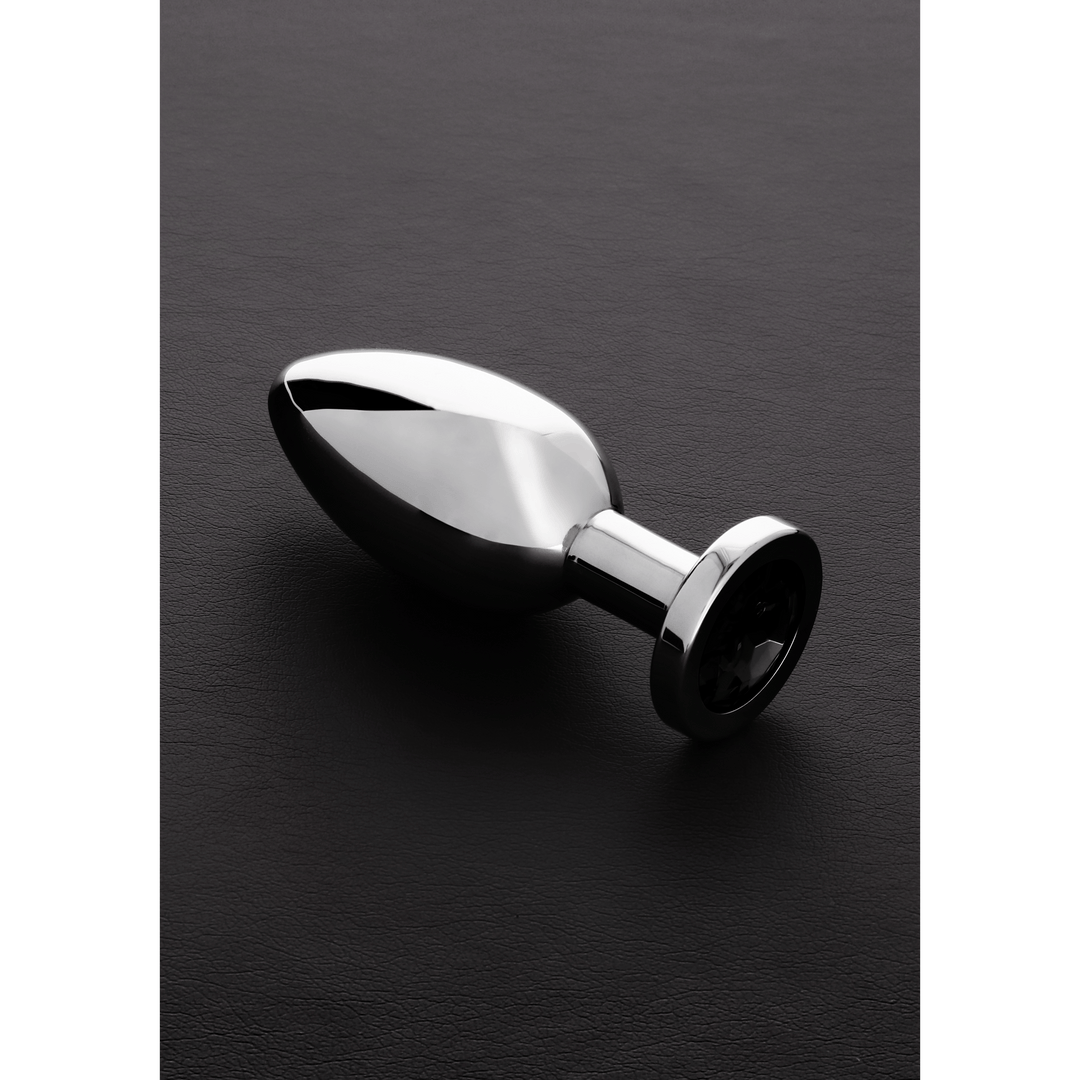 Analplug mit Schmuckstein Silber 10,4 cm – Ansicht 4