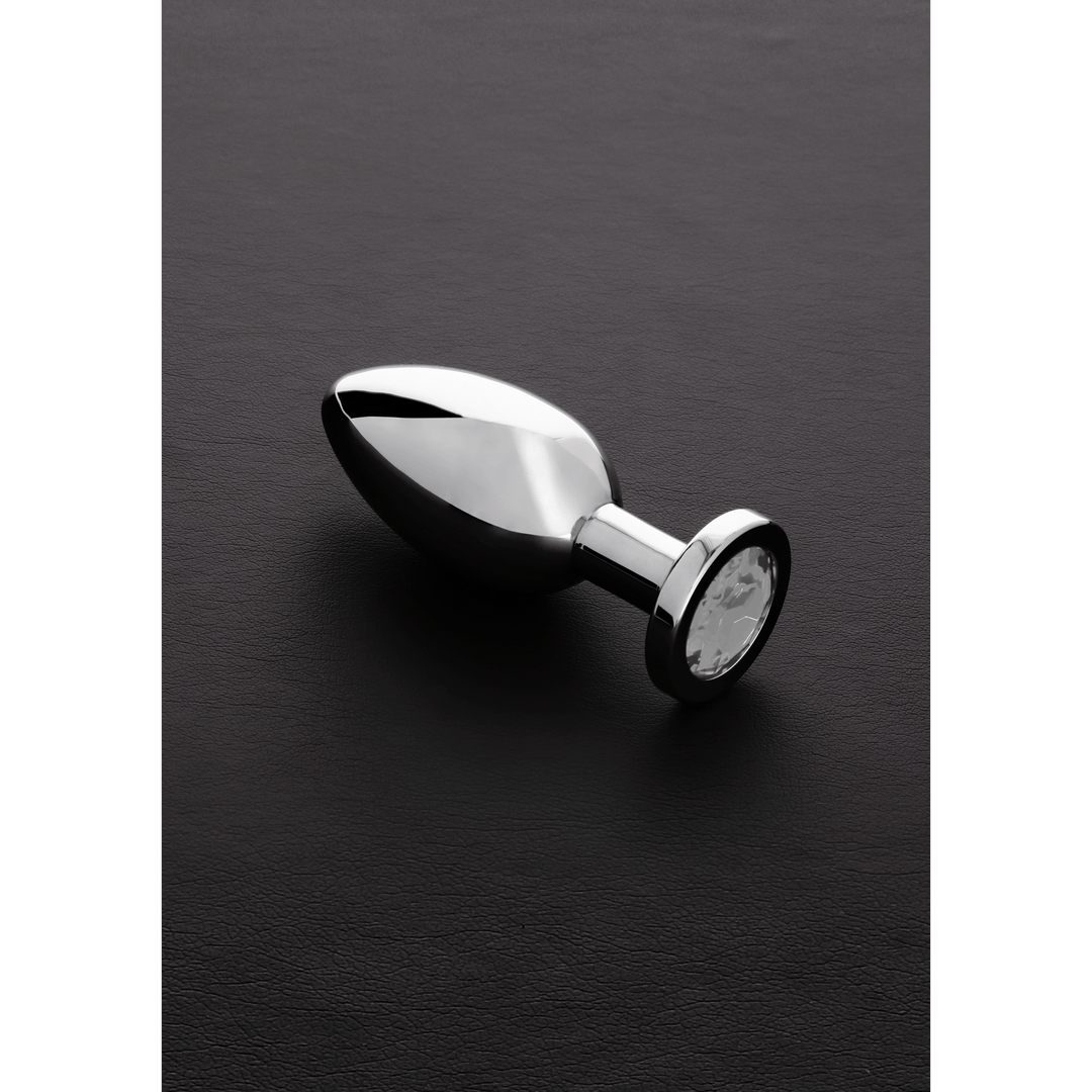 Analplug mit Schmuckstein Silber 10,4 cm – Ansicht 10