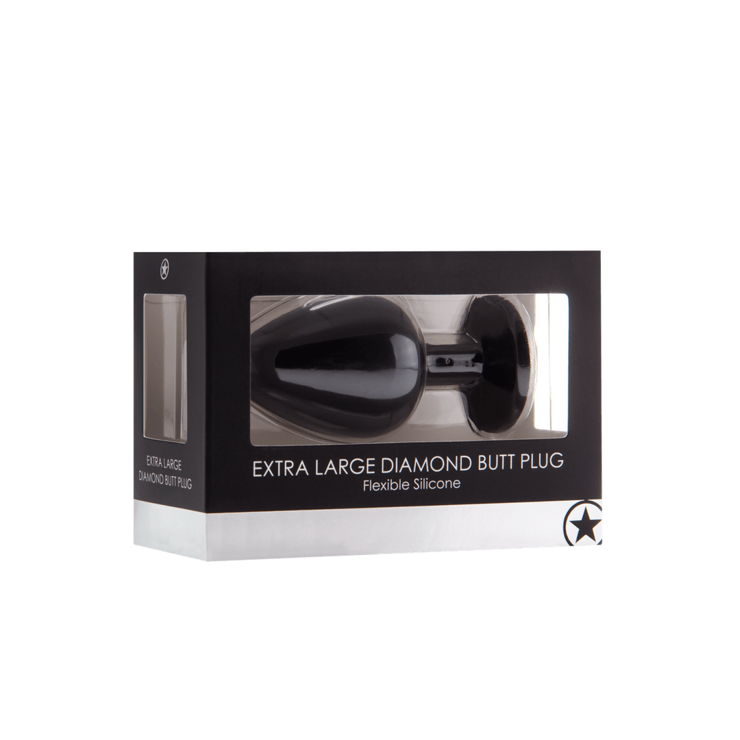 Analplug Ouch Diamant extra groß Schwarz 9,3 x Ø 4,2 cm – Ansicht 2