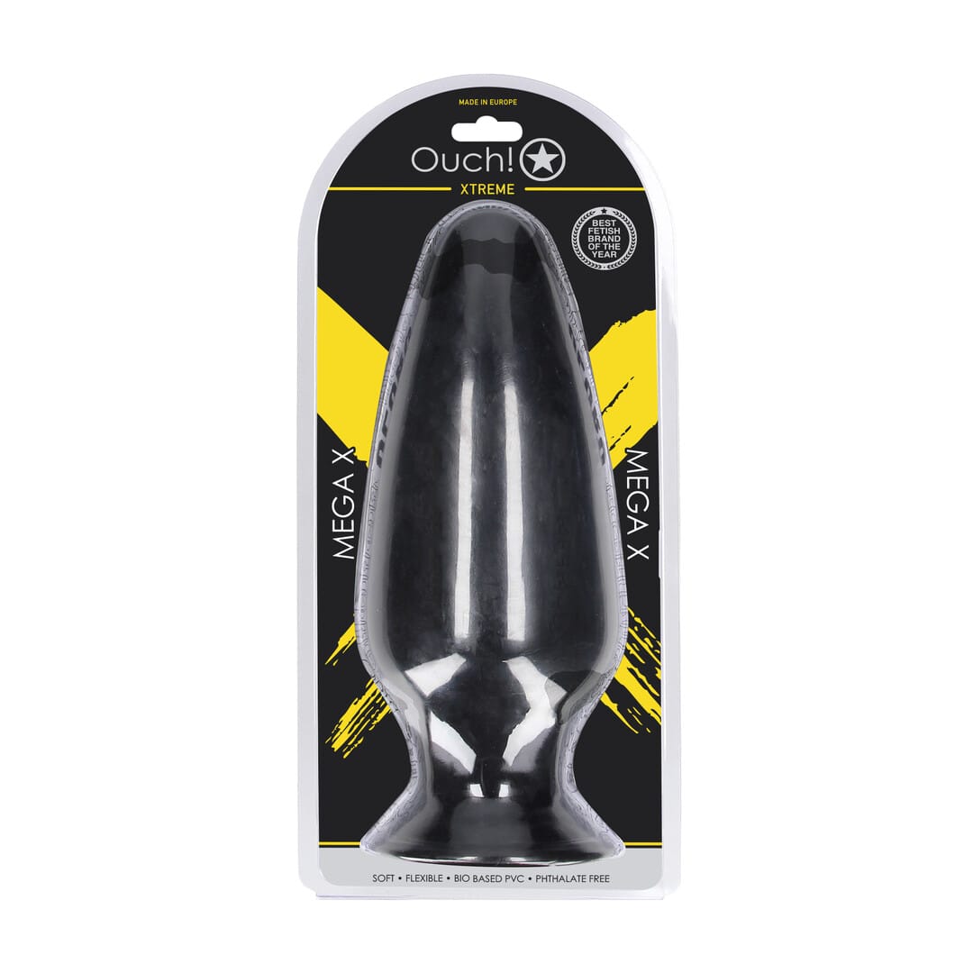 Analplug Ouch Mega X aus PVC Schwarz 29 x Ø 12 cm – Ansicht 2