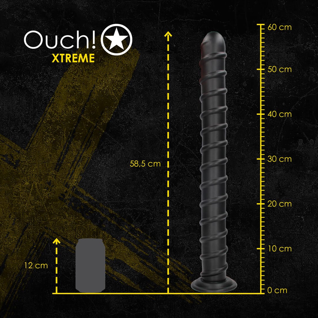 Analplug Ouch Pole of Power aus PVC Schwarz 56,5 x Ø 7 cm – Ansicht 7