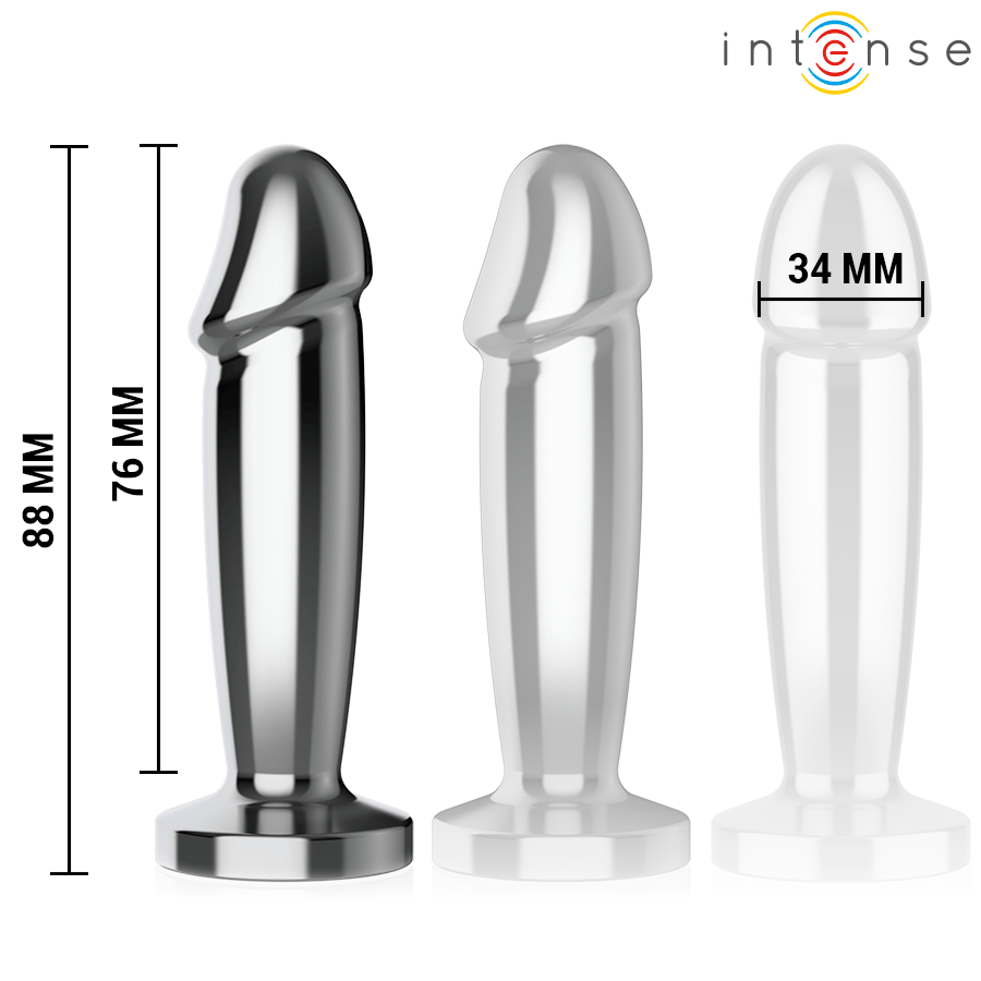 Analplug Plug 10 Vibrationen Metalldildo mit Fernbedienung S 10 cm