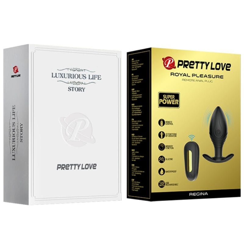 Analplug Regina Anal Plug Wiederaufladbarer Schwarz