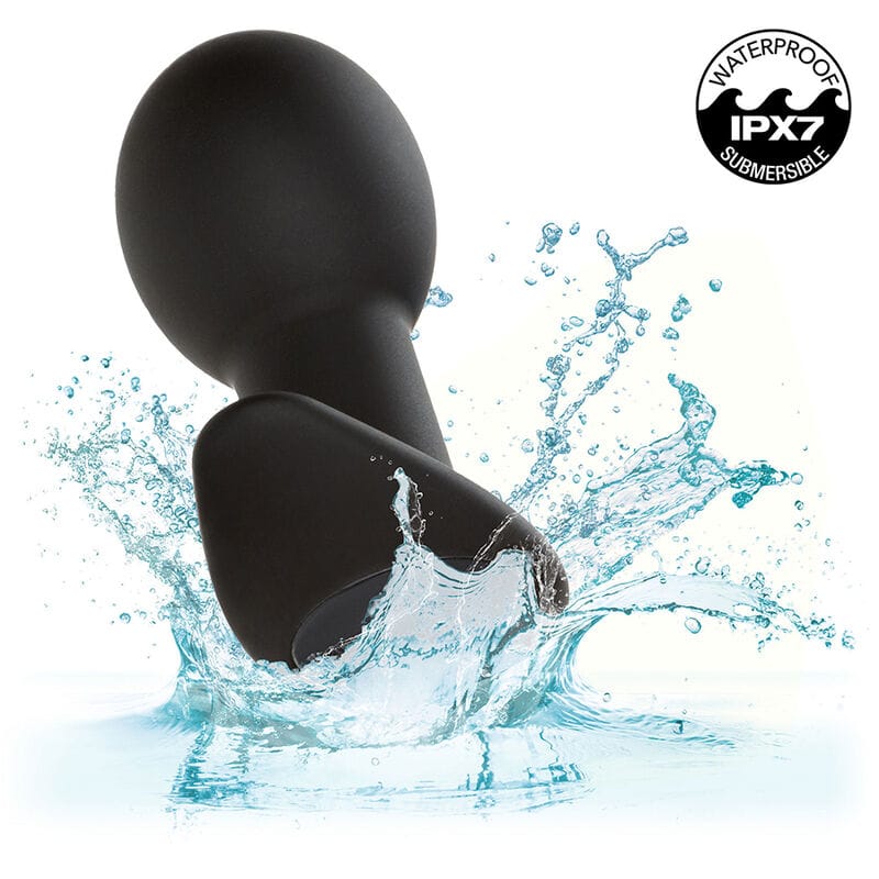 Analplug Rock Bottom Anal Plug 10 Vibrationen Silikon Schwarz