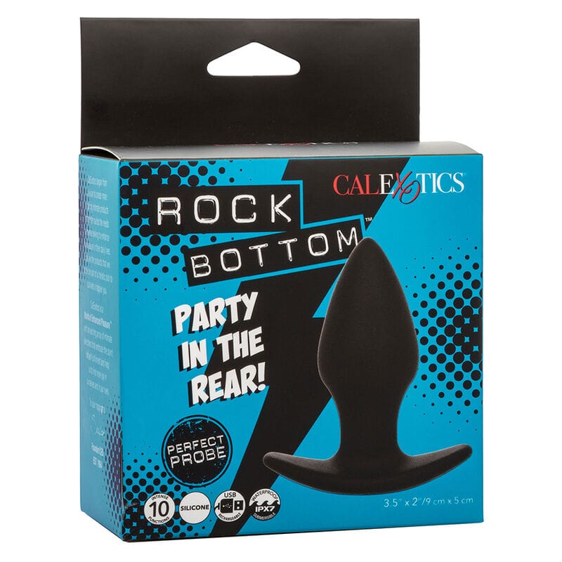 Analplug Rock Bottom Perfect Schwarz mit 10 Vibrationen 9 x 5 cm – Ansicht 10