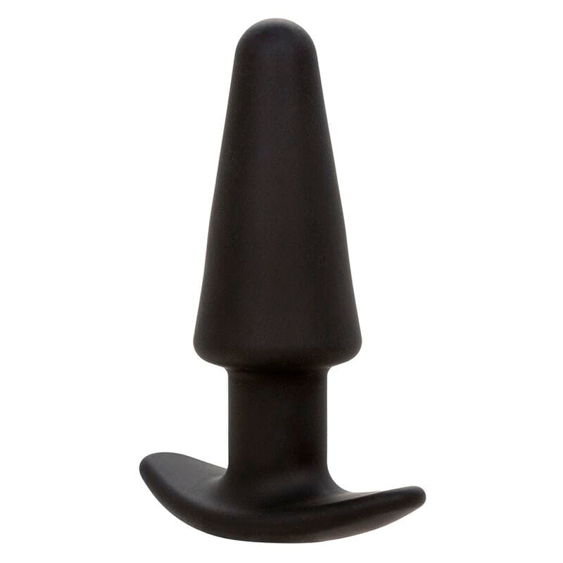 Analplug Rock Bottom Tapered Anal Plug 10 Vibraciones Silikon Schwarz