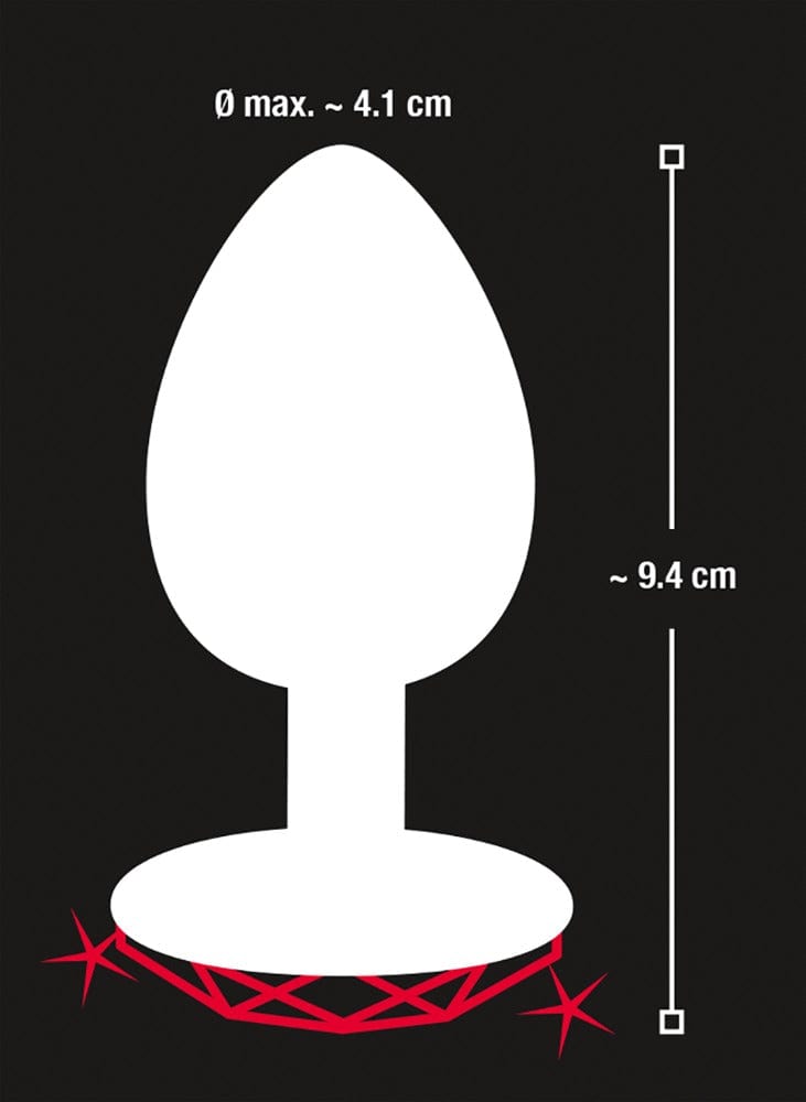 Analplug Roter Saphir