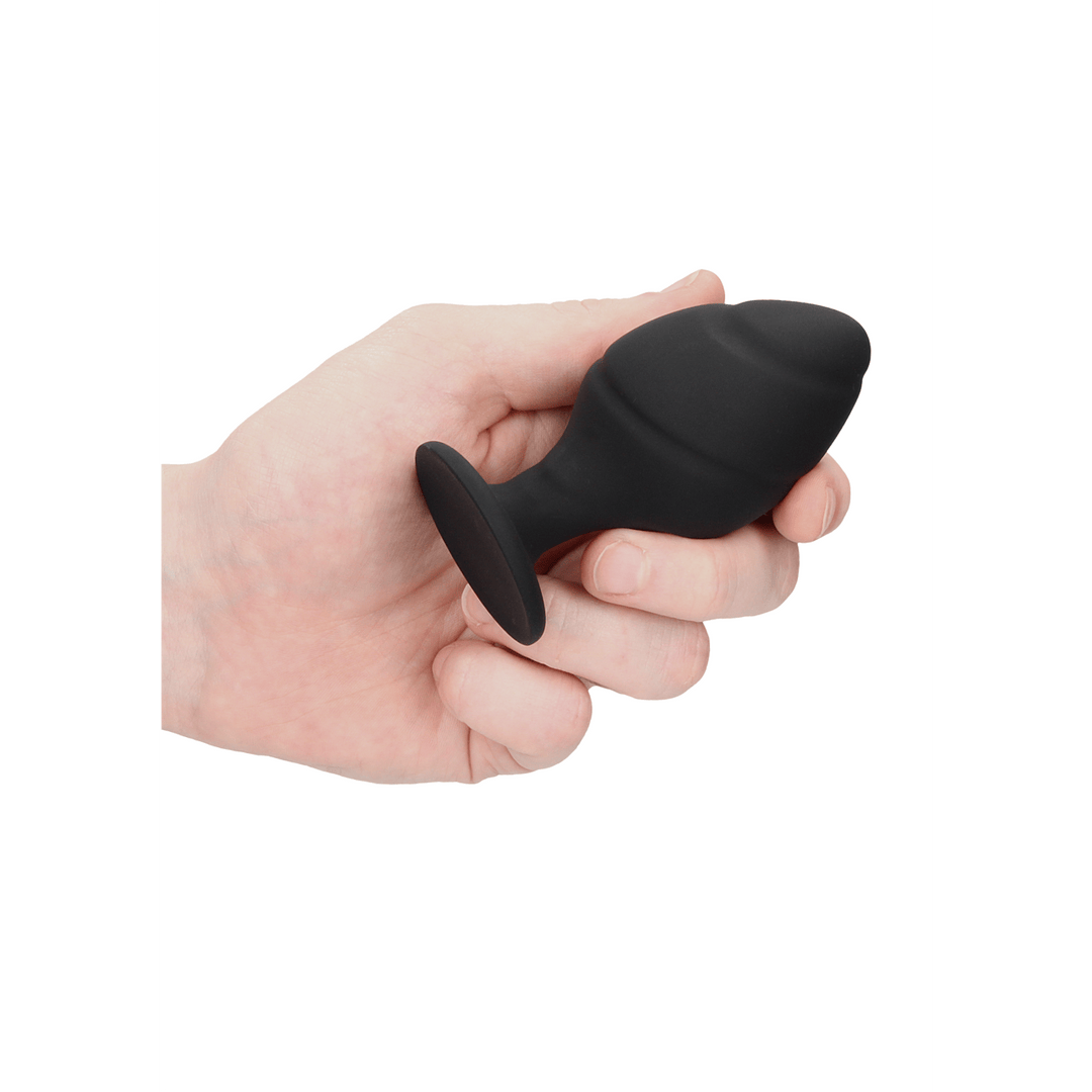 Analplug-Set Ouch gedreht aus Silikon Schwarz 8,3 x Ø 4 cm – Ansicht 7