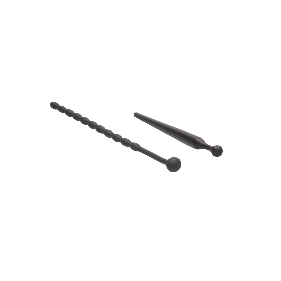 Harnröhrensonden-Set Ouch aus Silikon für Anfänger Schwarz 12,7 cm – Ansicht 4
