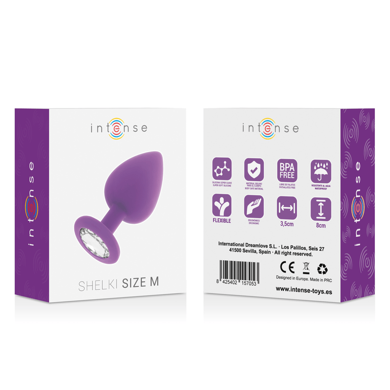 Analplug Shelki M Flieder 8 x 3,5 cm – Ansicht 6