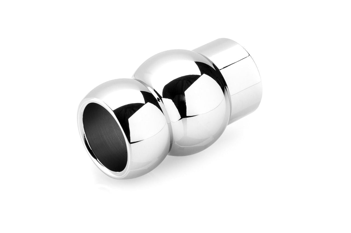 Analplug silberner Tunnel 8,1 x 4 cm