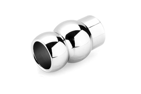 Analplug silberner Tunnel 8,1 x 4 cm