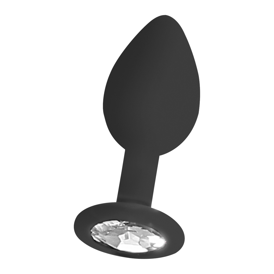 Analplug Ouch mit abnehmbarem Stein Schwarz 7,3 x Ø 3,2 cm – Ansicht 4