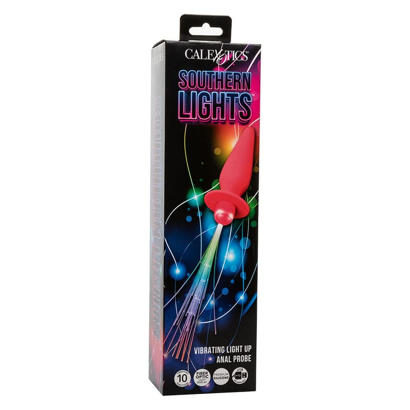Analplug Southern Lights Leuchtend Rosa mit 10 Vibrationen 11,5 x 3 cm – Ansicht 8