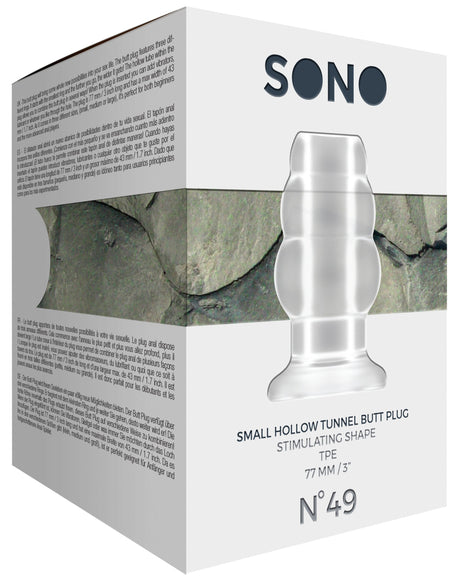 Analplug The Hollow Tunnel klar 7,7 x 4,9 cm