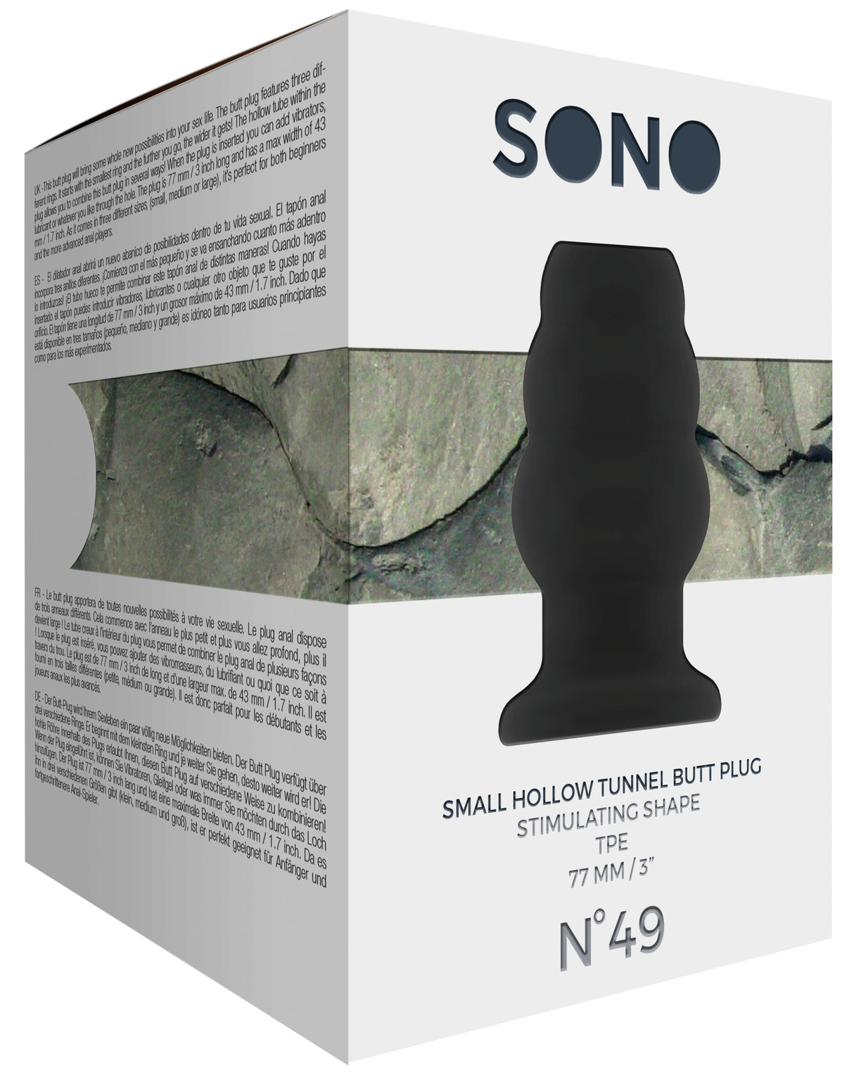 Analplug The Hollow Tunnel schwarz 7,7 x 4,9 cm