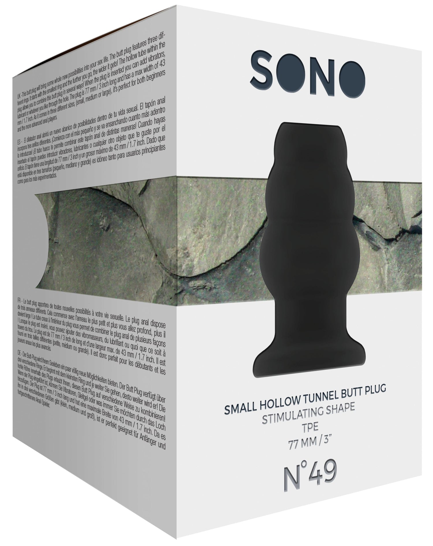 Analplug The Hollow Tunnel schwarz 7,7 x 4,9 cm