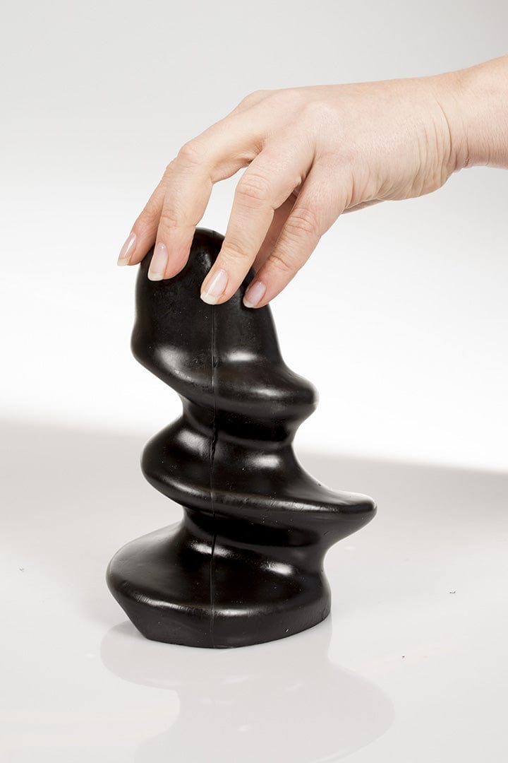 Analplug Twister Schwarz 16 x 7,5 cm