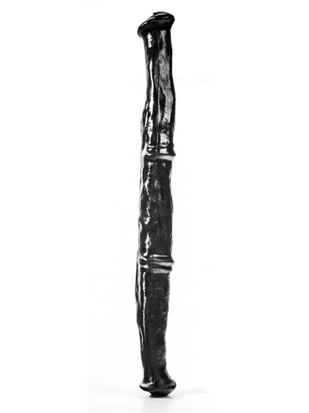 Animaldildo Pferdedoppelpenis L schwarz 64 x 6,8 cm