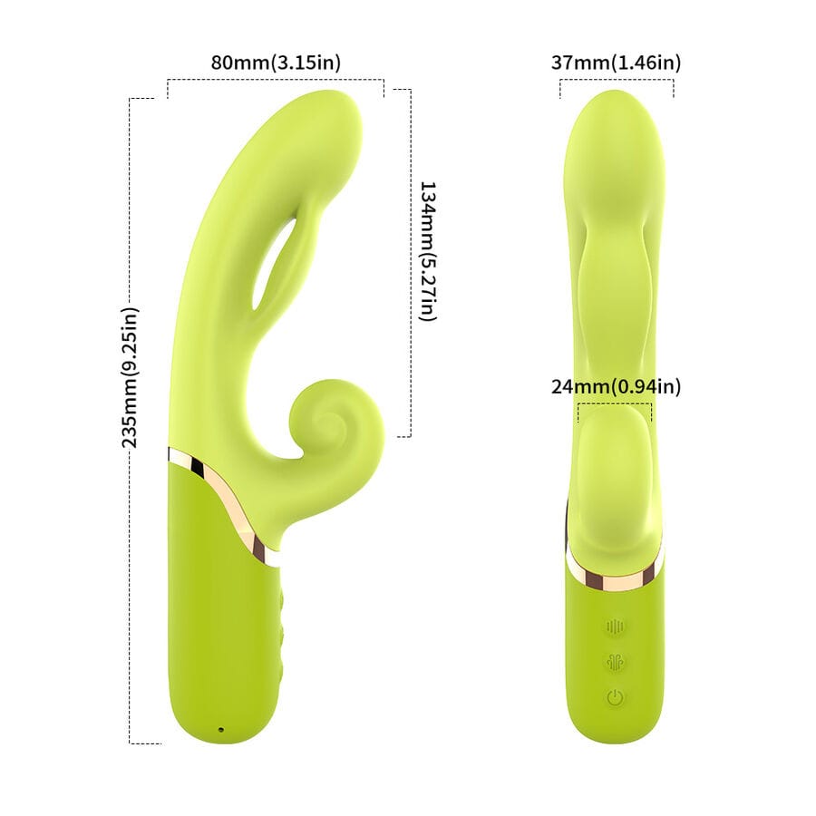Vibrator Aufblasbarer Punkt A zum Stimulatorvibrator Grün.4