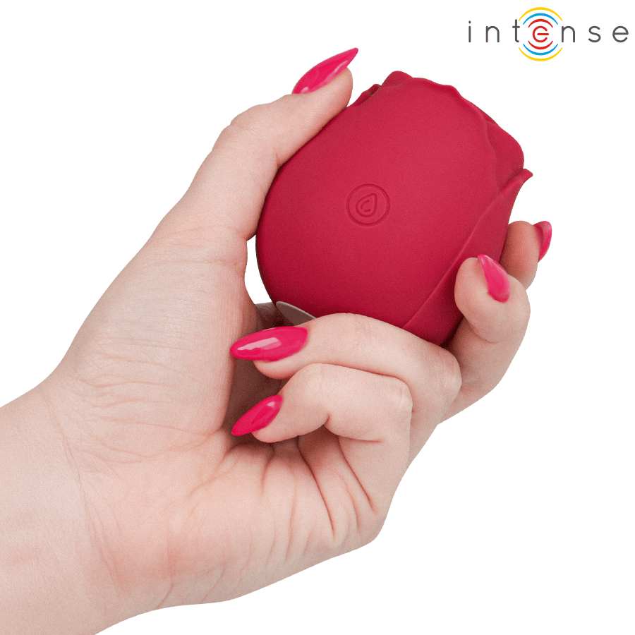 Auflegevibrator Camellia mit Druckwellen Bordeaux – Ansicht 4