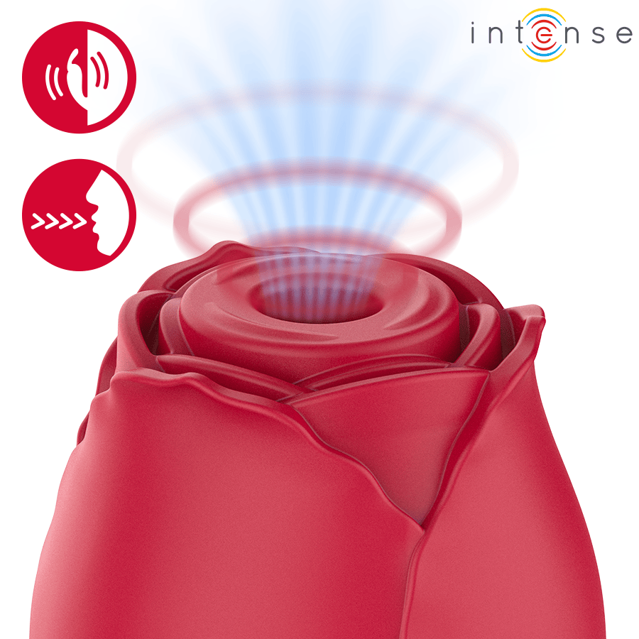 Auflegevibrator Camellia mit Druckwellen Bordeaux – Ansicht 2