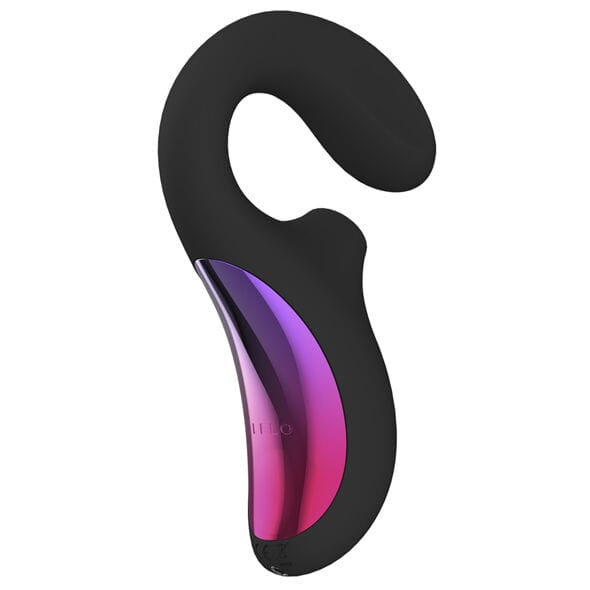 Auflegevibrator Enigma mit Doppel-Stimulation und Saugfunktion Schwarz – Ansicht 2