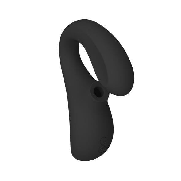 Auflegevibrator Enigma mit Doppel-Stimulation und Saugfunktion Schwarz – Ansicht 3