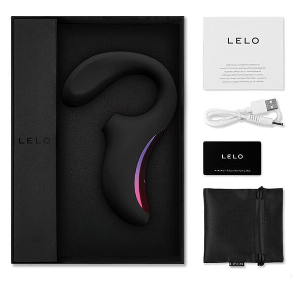 Auflegevibrator Enigma mit Doppel-Stimulation und Saugfunktion Schwarz – Ansicht 12