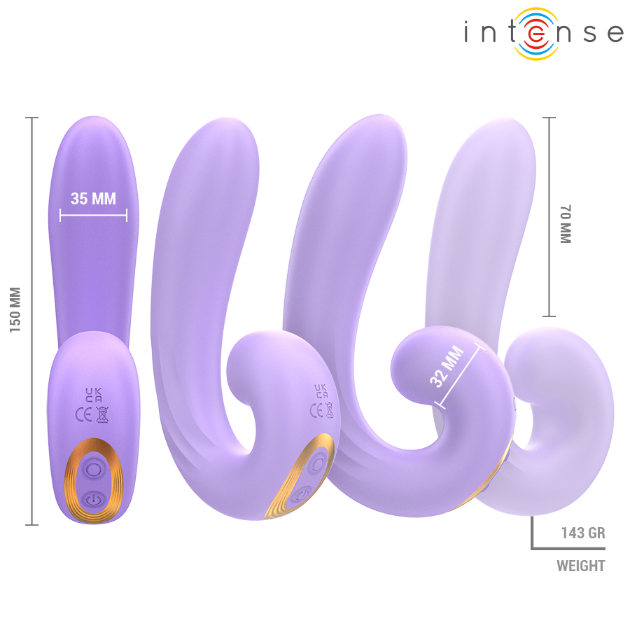 Auflegevibrator Meryl Doppelvibration Klitorisstimulator 7 x 32 cm – Ansicht 6