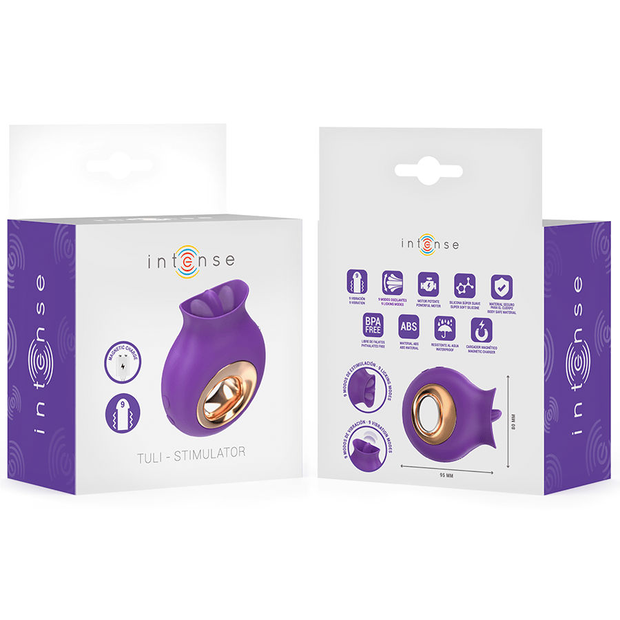 Auflegevibrator Tuli Klitorisstimulator 9 Vibrationen & 9 Oszillationen Lila