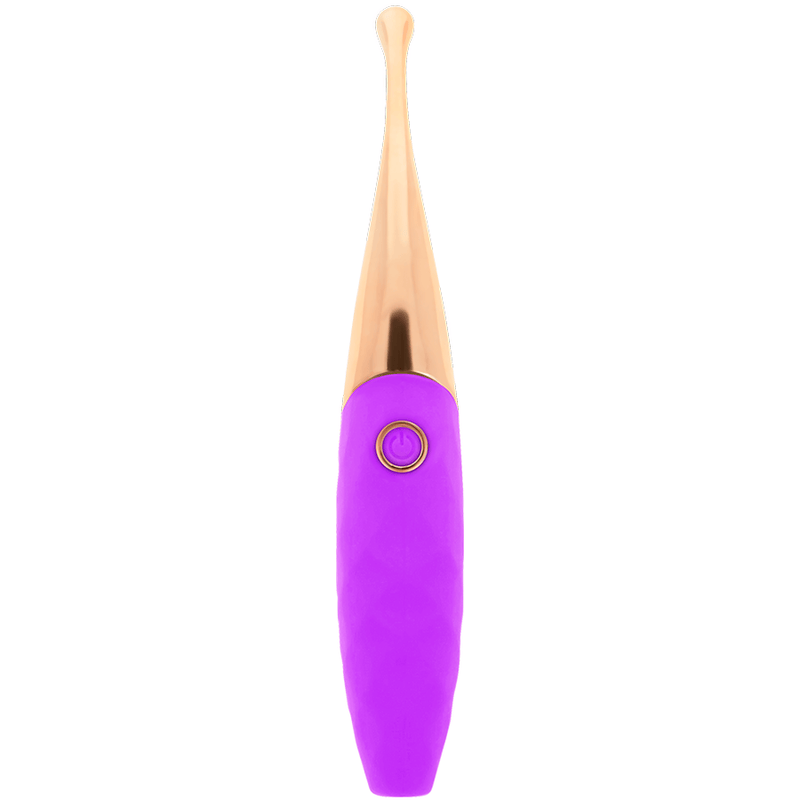 Auflegevibrator wiederaufladbarer Klitoris-Stimulator 36 Modi Lila 20 x 3,5 cm – Ansicht 4
