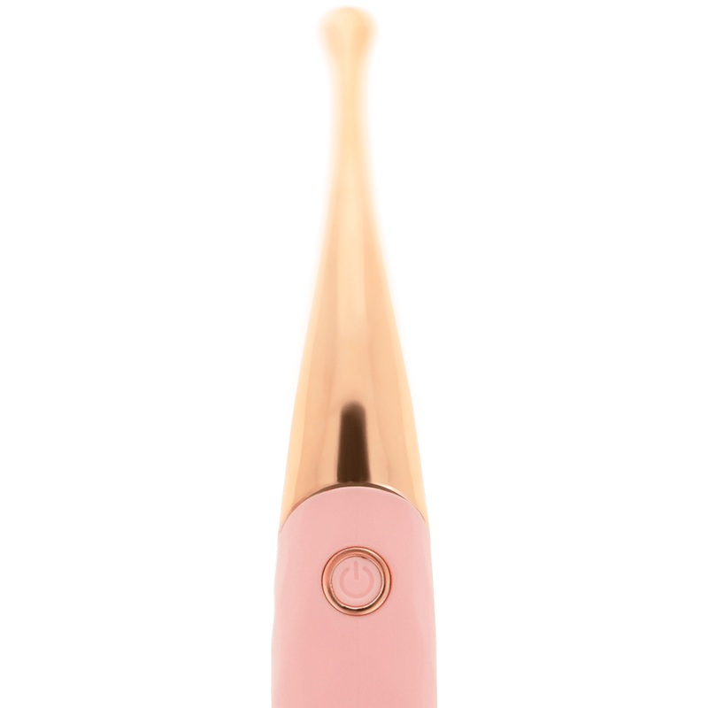 Auflegevibrator wiederaufladbarer Klitoris-Stimulator 36 Modi Roségold 20 x 3,5 cm – Ansicht 3