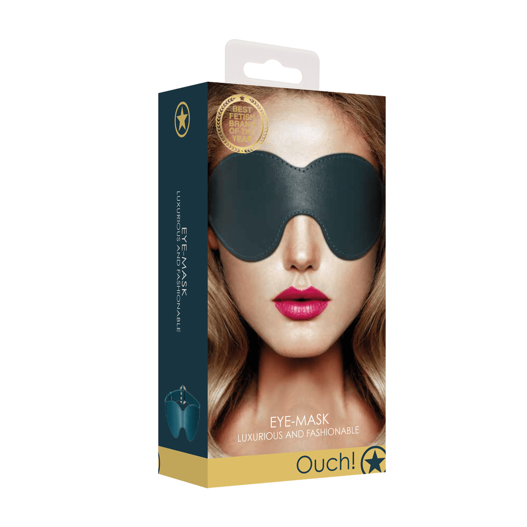 Augenmaske Ouch Luxus aus Kunstleder Grün 71,5 cm – Ansicht 2
