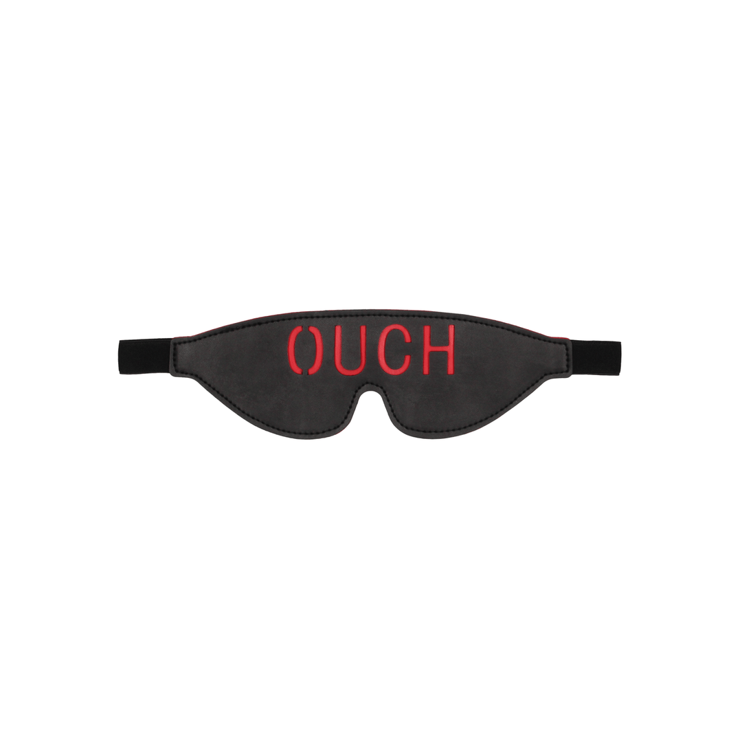 Augenmaske Ouch mit Schriftzug OUCH Schwarz 24,5 cm – Ansicht 6
