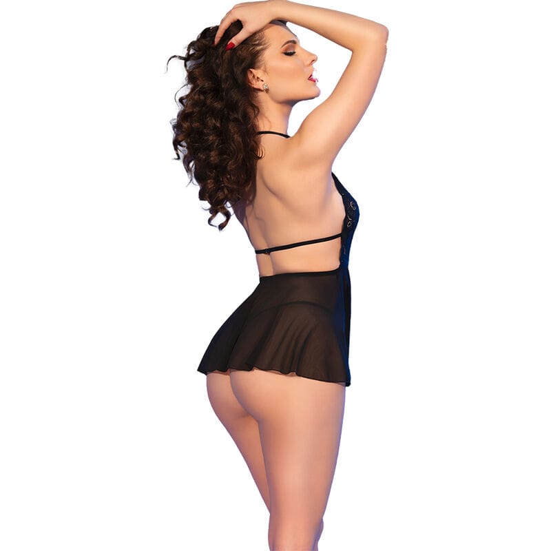Babydoll und Thong Schwarz XL – Ansicht 2
