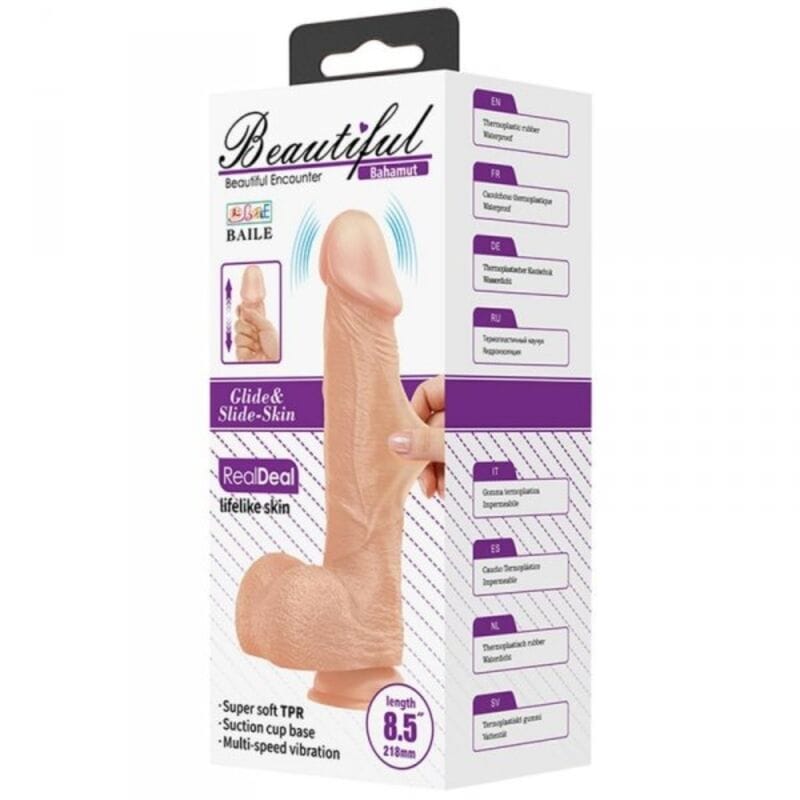 Bahamut Realistischer Vibrator 21,8 x 4,6 cm – Ansicht 7