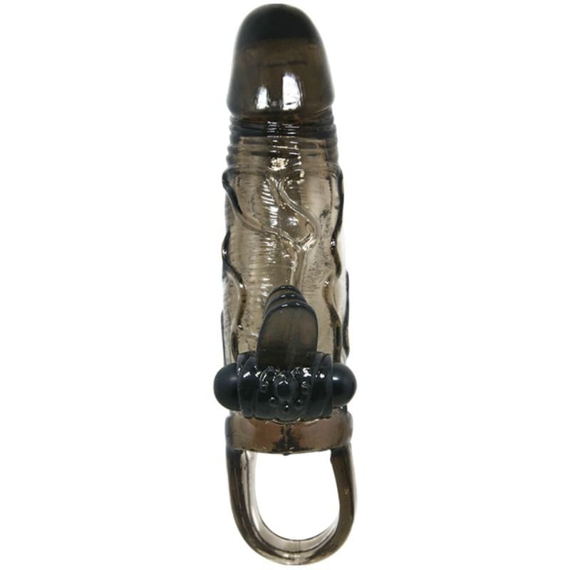 Baile - Brave Man Penishülle mit Klitoris und Analstimulation Doppelte Kugel Schwarz 16.5 cm