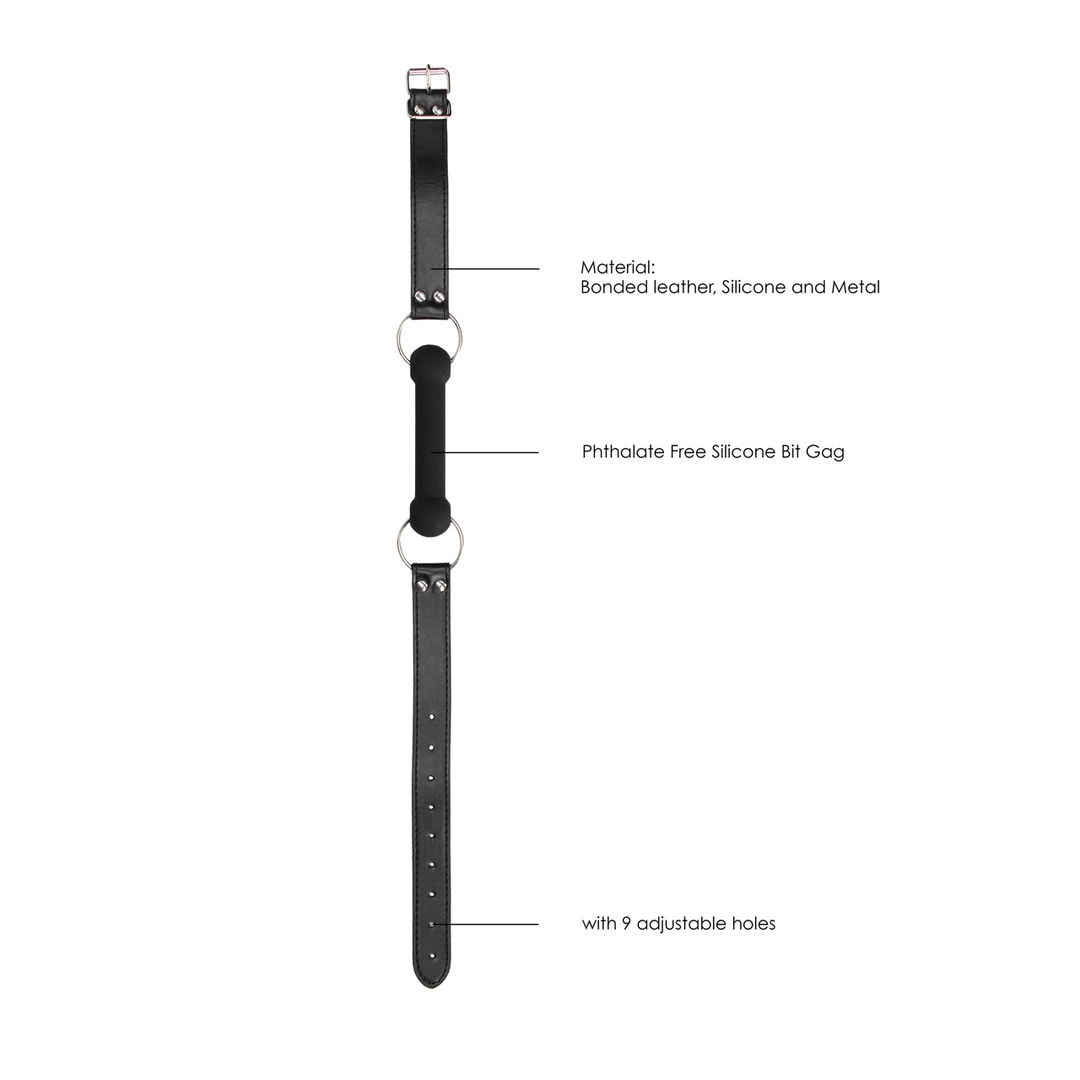 Beißknebel Ouch aus Silikon Schwarz 12,5 x Ø 2 cm – Ansicht 7
