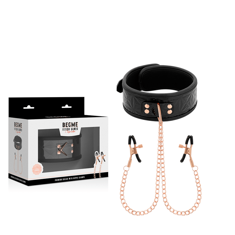 Black Edition Halsband mit Nippelklemmen – Ansicht 2
