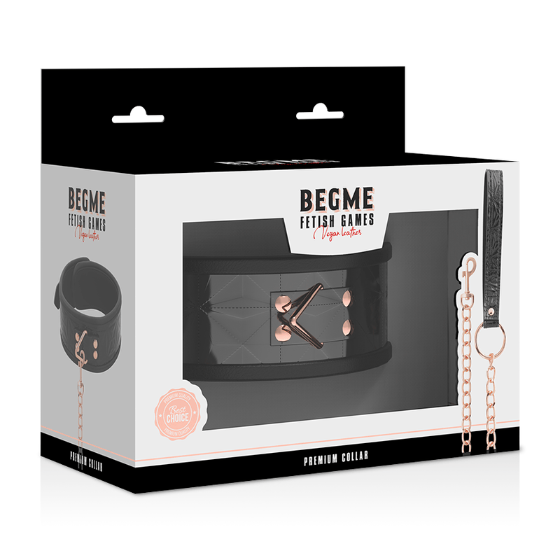 Black Edition Veganes Lederhalsband – Ansicht 7
