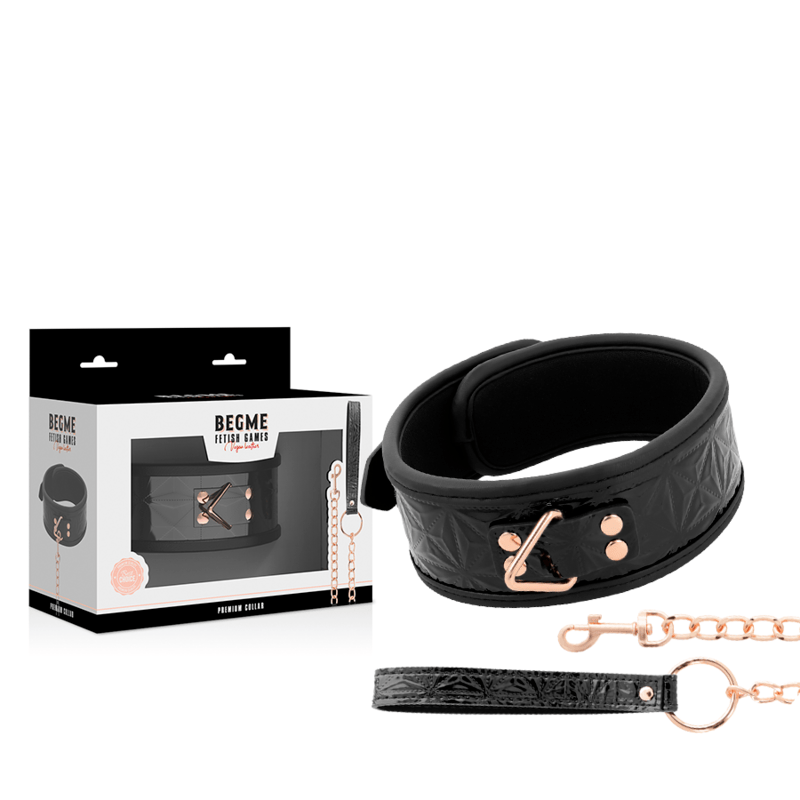 Black Edition Veganes Lederhalsband – Ansicht 2