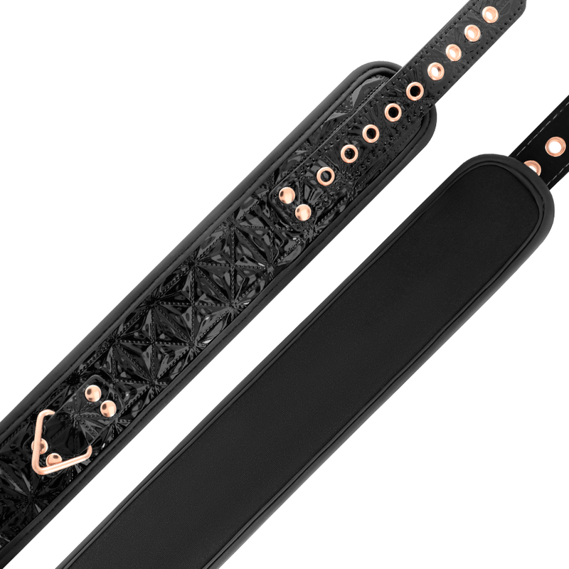 Black Edition Veganes Lederhalsband – Ansicht 4