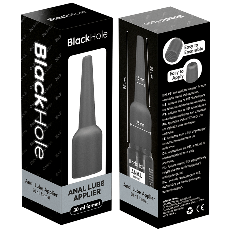 Silikon-Gleitgel Black Hole Analgleitmittel-Applikator S 30 ml.7