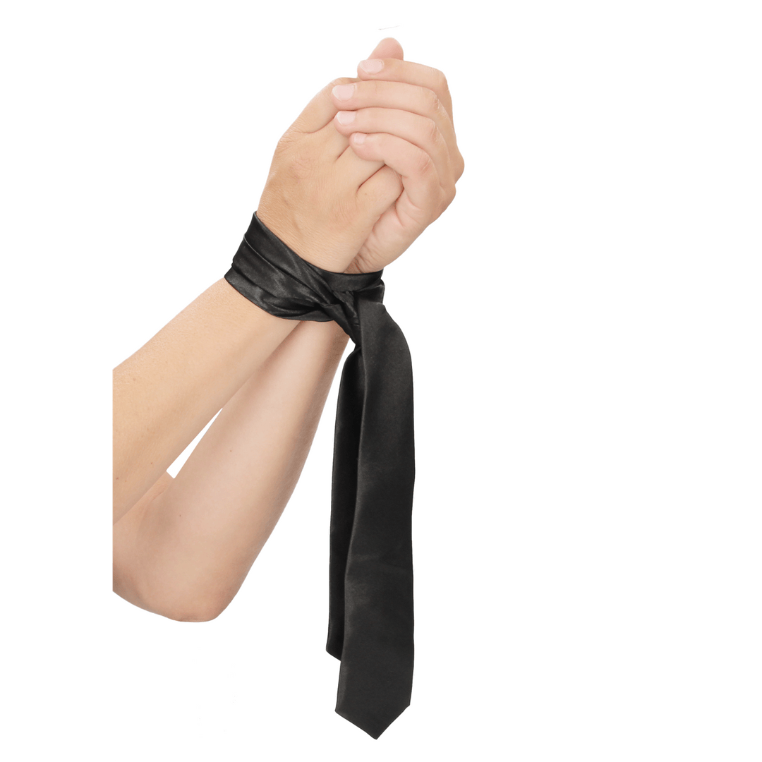 Bondage-Krawatte Ouch Binde mich fest Schwarz 144 cm – Ansicht 6