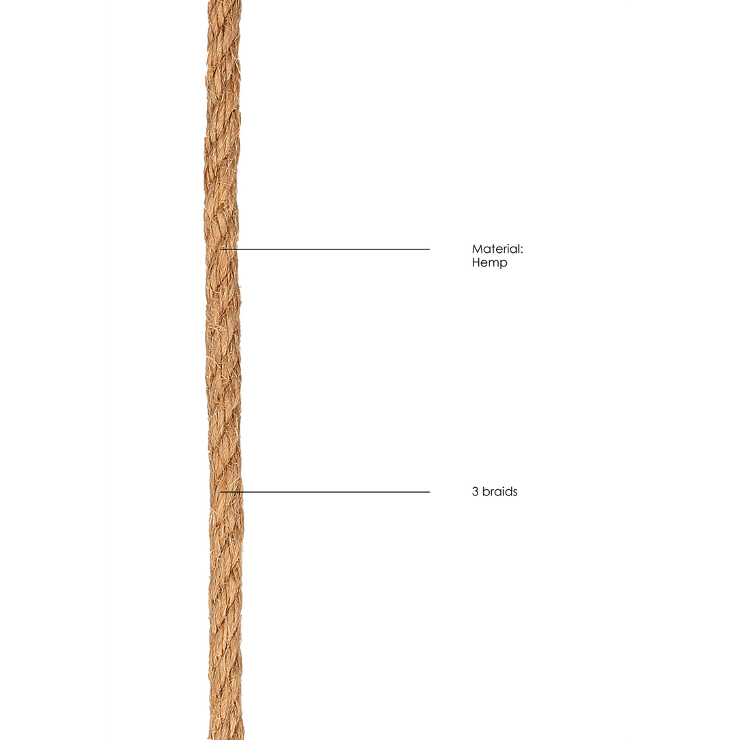 Bondage-Seil Ouch Shibari aus Hanf Braun 5 m – Ansicht 4