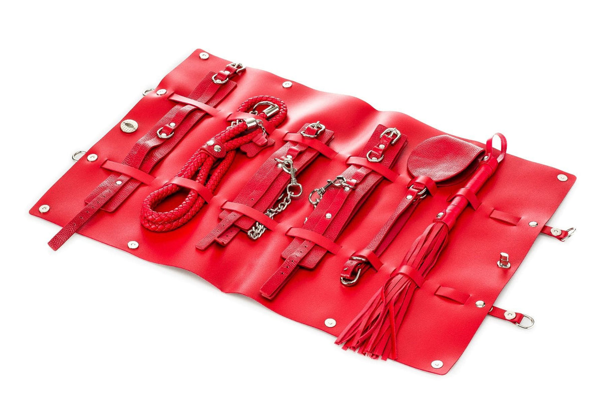 Bondage-Set Ledertasche