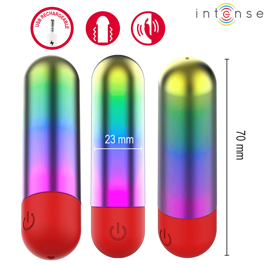 Bullet-Vibrator Debbie für Klitoris Regenbogen – Ansicht 4