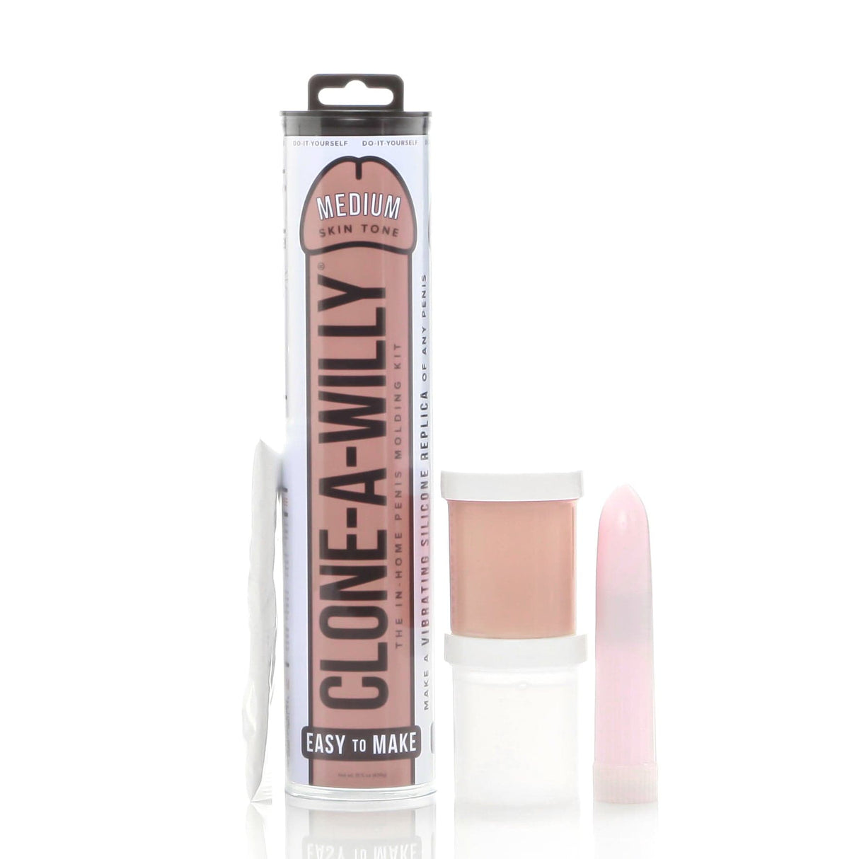Clone-A-Willy Penisabdruckset mit Vibration - natur